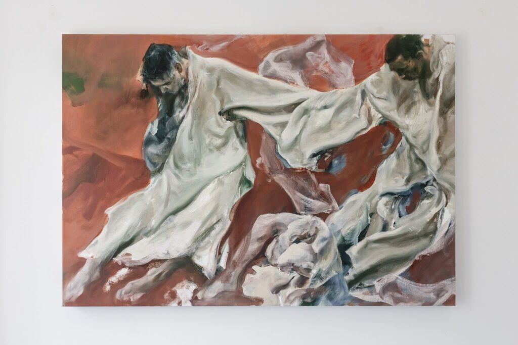 Alin Bozbiciu - Dance of Gnostics, oil on canvas, 250 x 180 cm