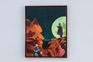 Robert Fekete - Learning the Stars(The Devil`s Wall), acrylic on canvas, 50 x 40 cm
